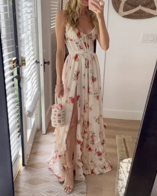 Sonja | Flowing Floral Midi Dress