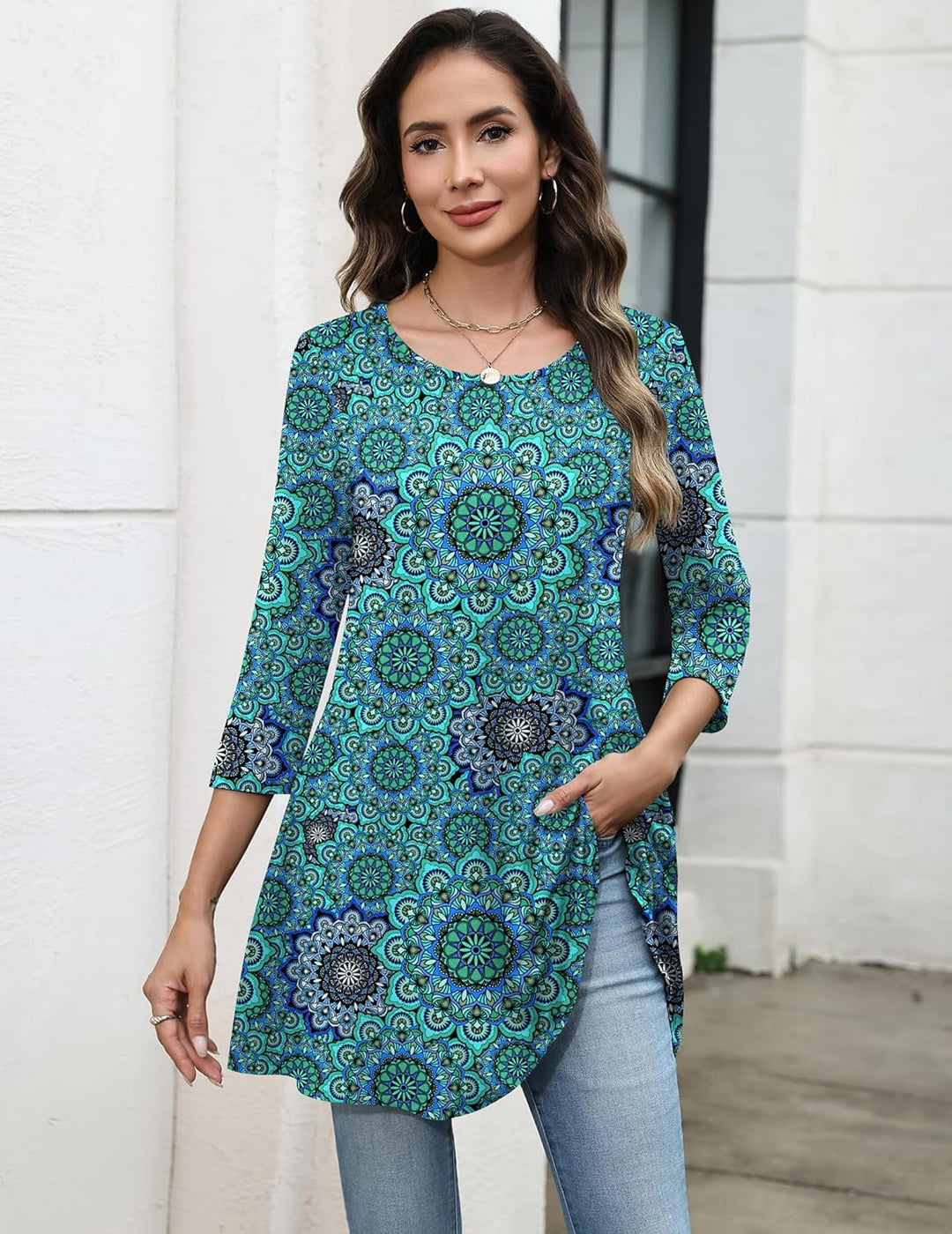 Callista | Flare-Silhouette Tunic Top