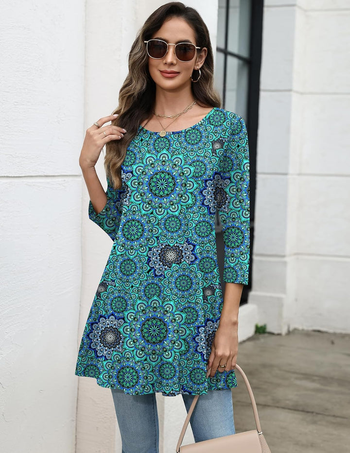 Callista | Flare-Silhouette Tunic Top