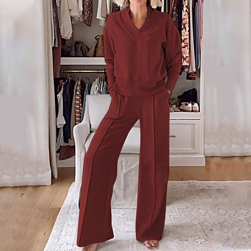 Carmela™ | Relaxed V-Neck Lounge Set