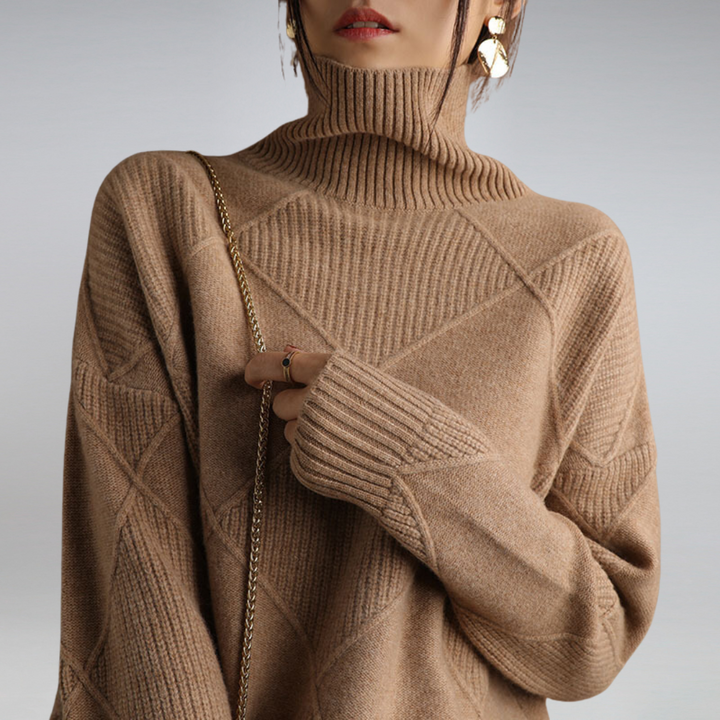 Adelle™ | Cashmere Turtleneck Sweater