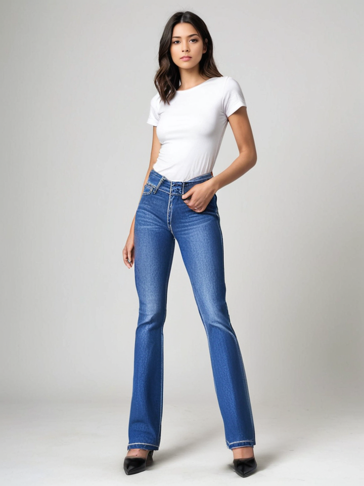 Aya – High-Waisted Flared Jeans