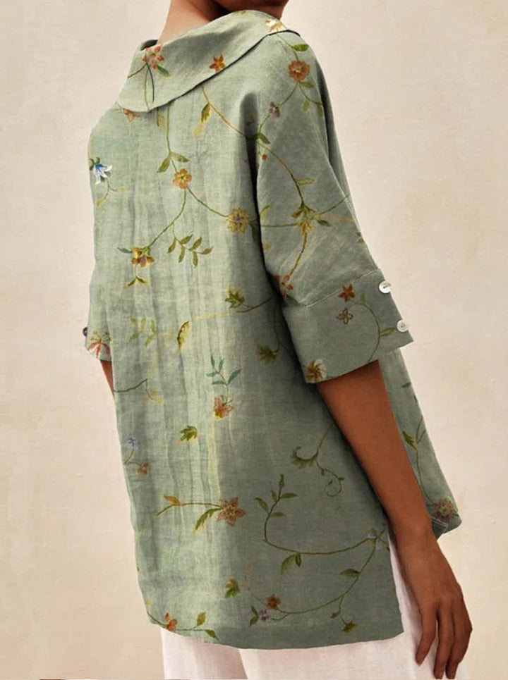Andrea | Elegant V-Neck Blouse