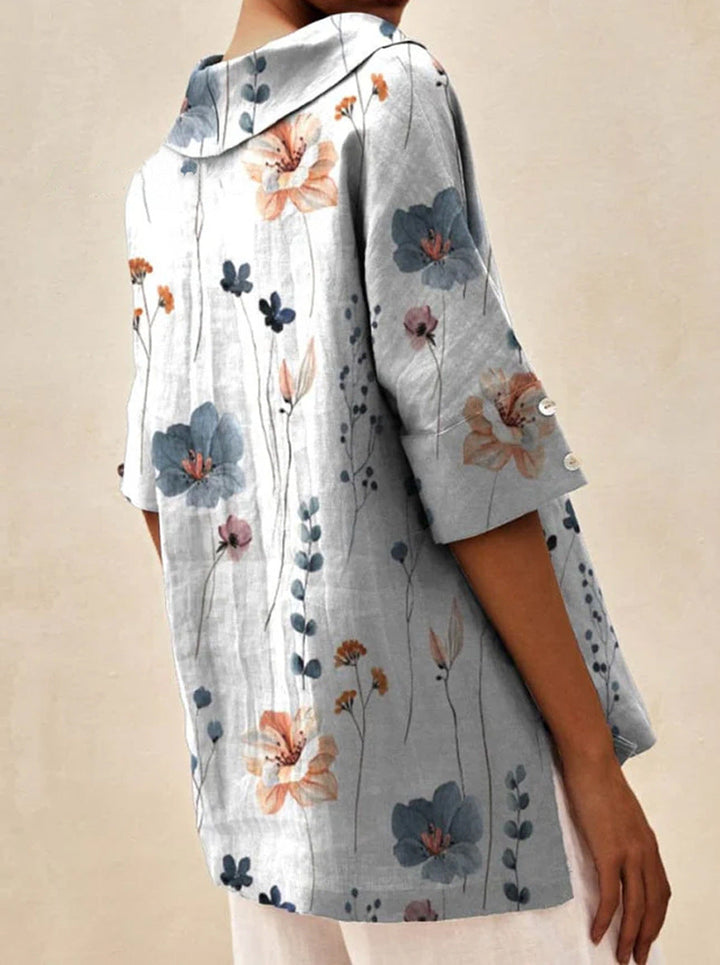 Andrea | Elegant V-Neck Blouse