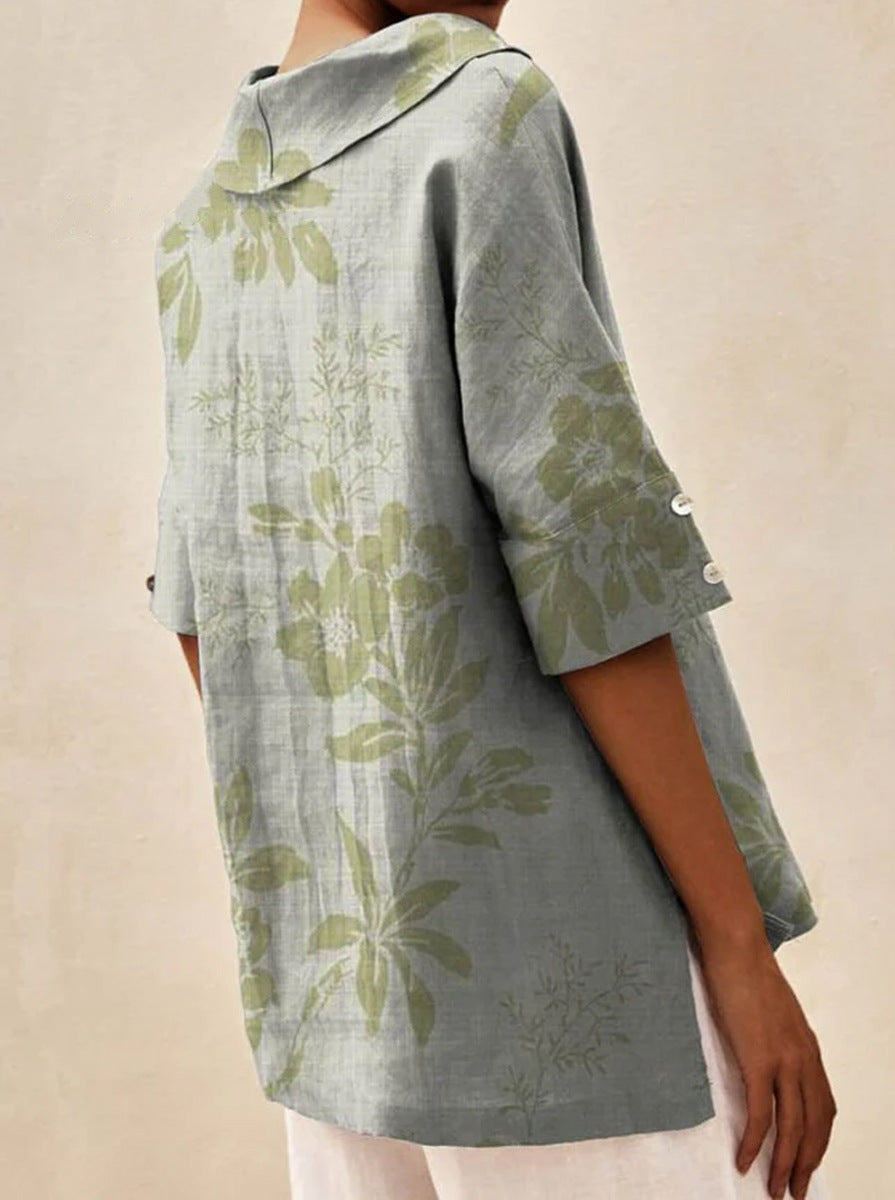 Andrea | Elegant V-Neck Blouse