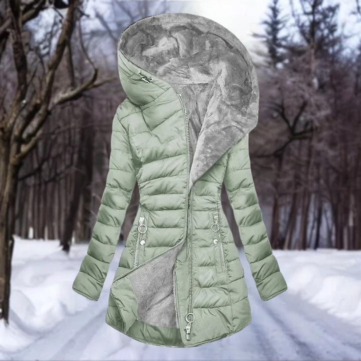 Senna™ | Elegant Coat with Faux Fur Lining