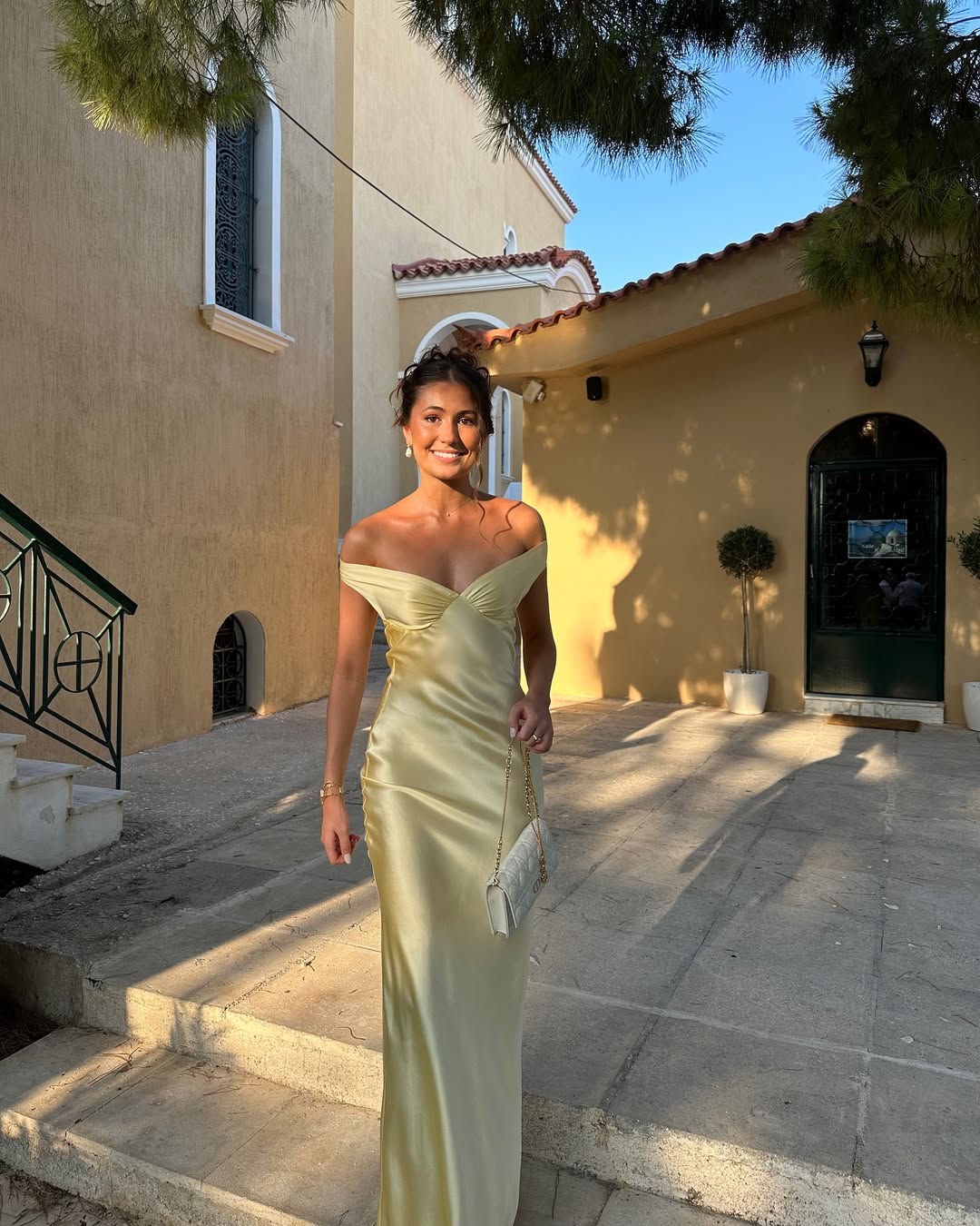 Odessa | Satin Open-Back Maxi Dress