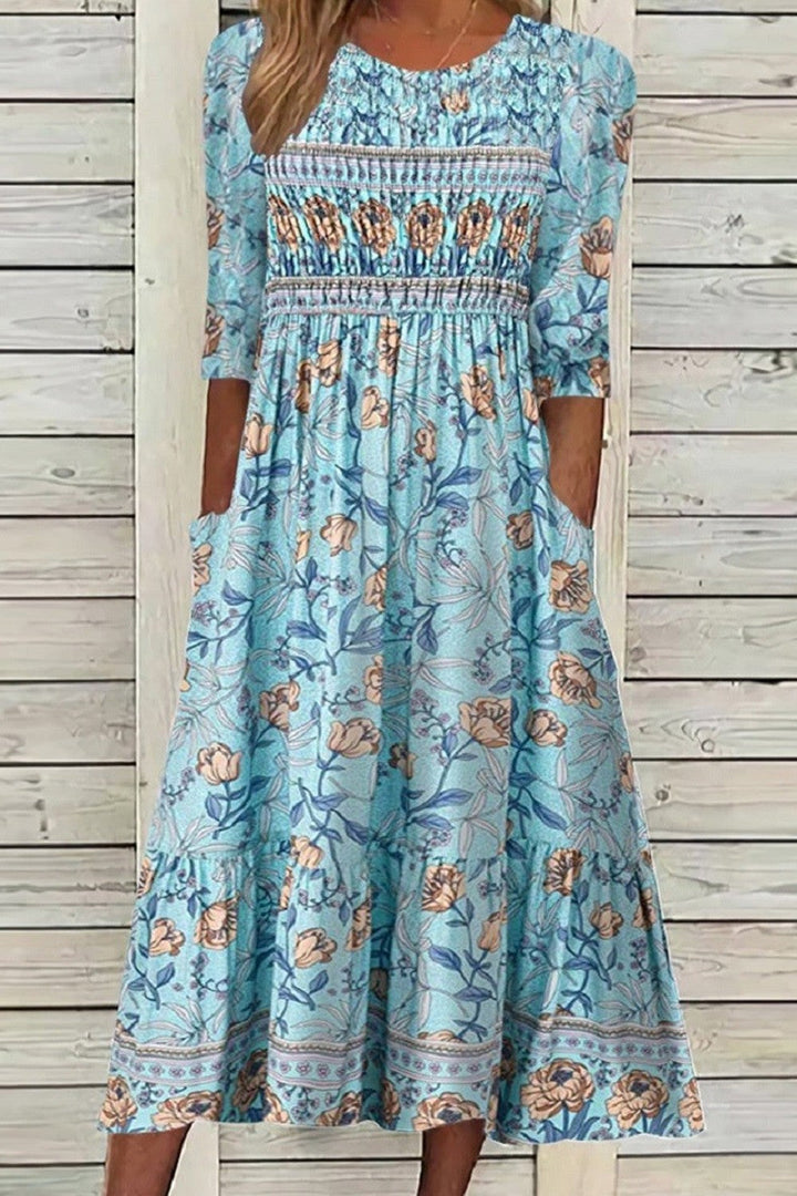 Darcie | Flowing Petal Dress with Elegant Coverage
