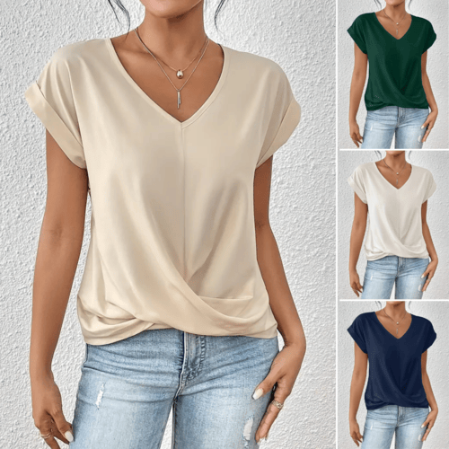 Tammana - Relaxed V-Neck T-Shirt