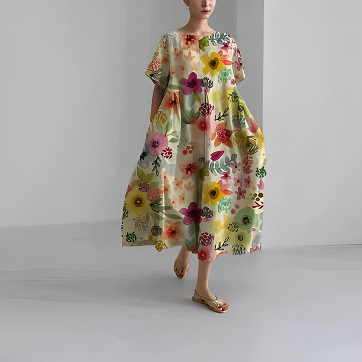 Amelia™ | Floral Boho-Inspired Dress
