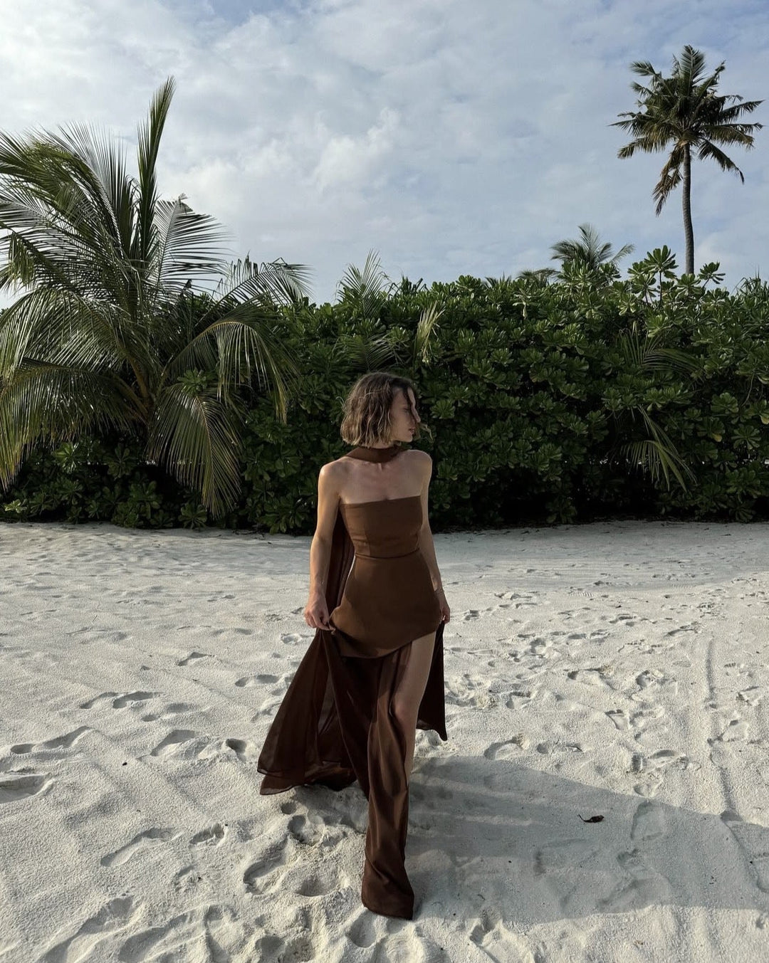 Bridget | Asymmetrical Maxi Dress