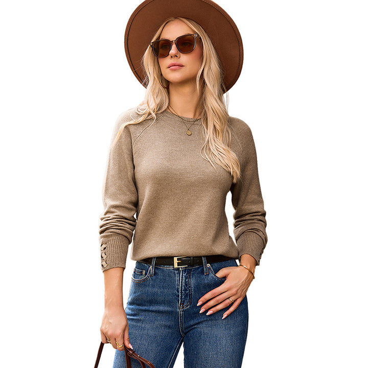 Elowen | Classic Crewneck Knit Pullover