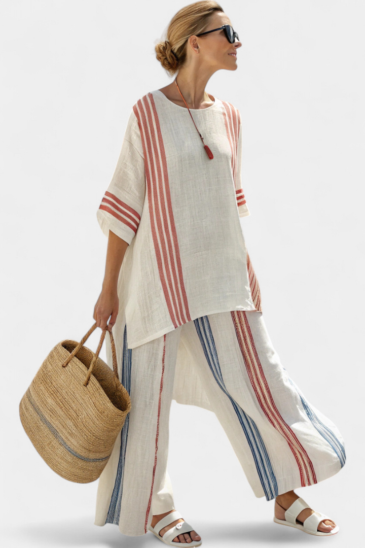 Mirthe | Striped Two-Piece Set