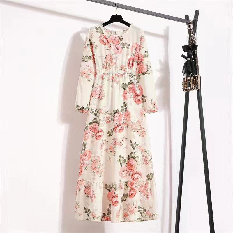 Isadora | Floral Chiffon Long Dress
