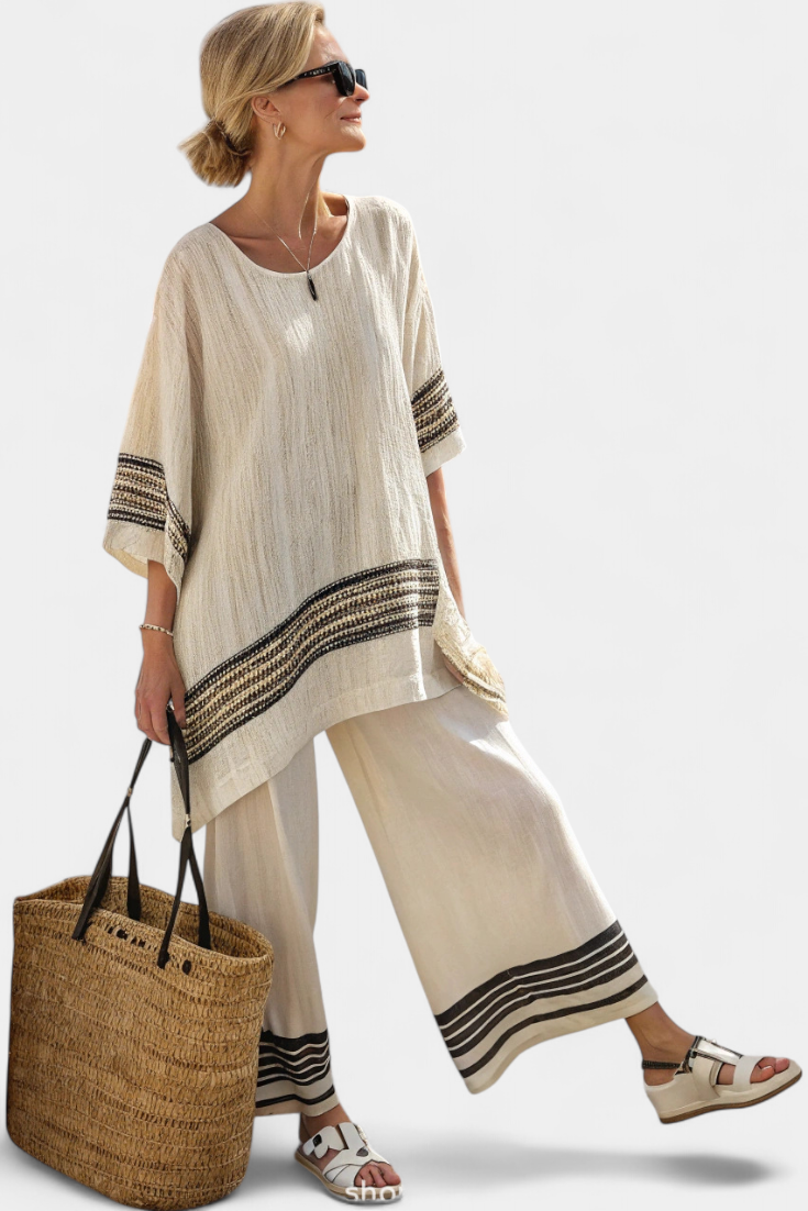 Mirthe | Striped Two-Piece Set