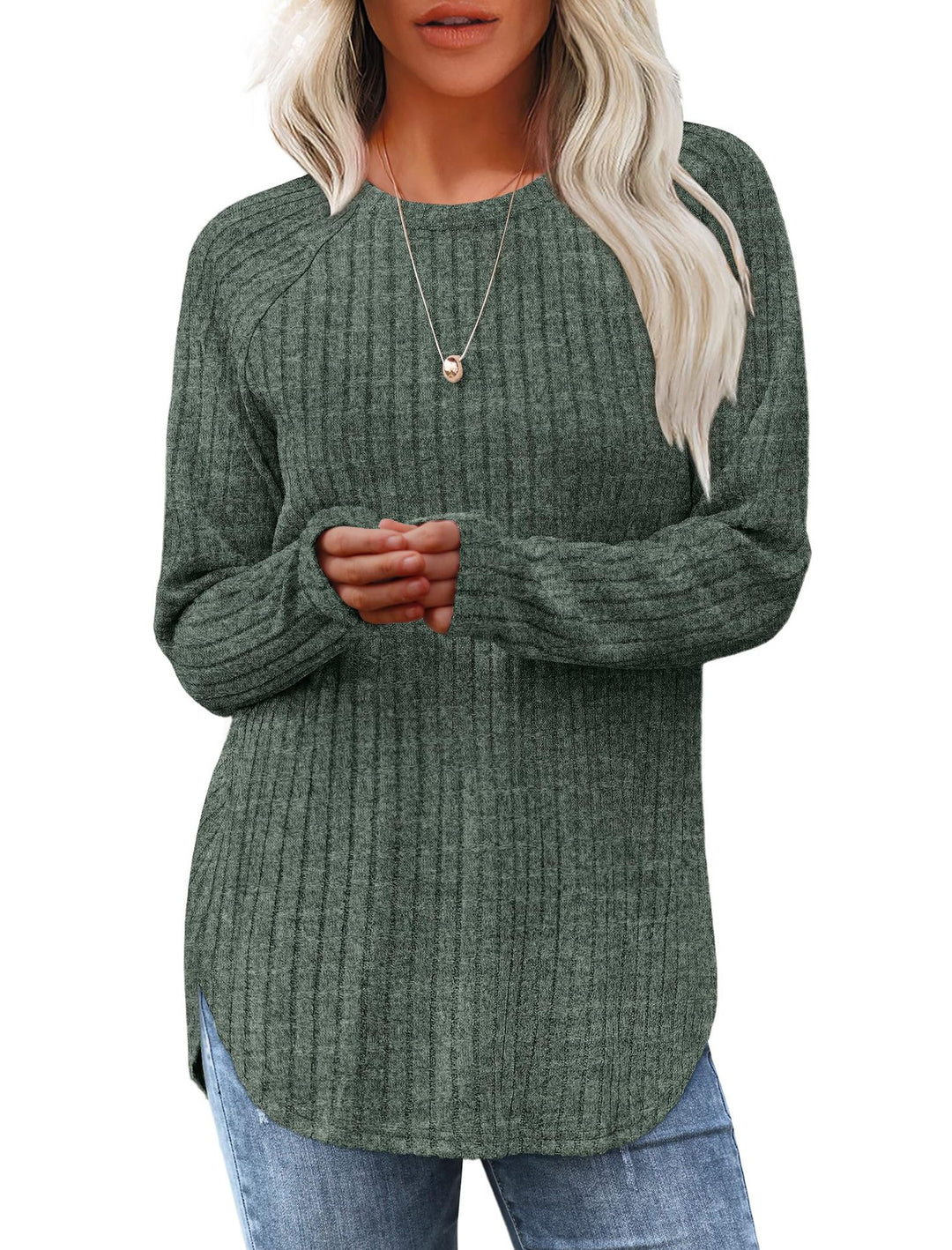 Liora | High-Low Curved Hem Top