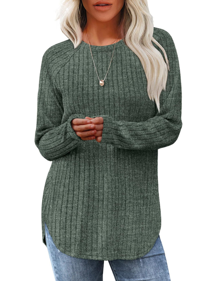 Liora | High-Low Curved Hem Top