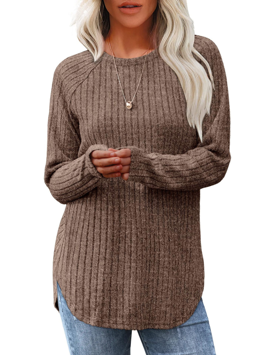 Liora | High-Low Curved Hem Top