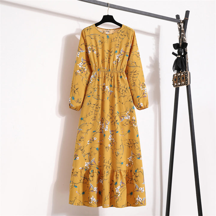 Isadora | Floral Chiffon Long Dress