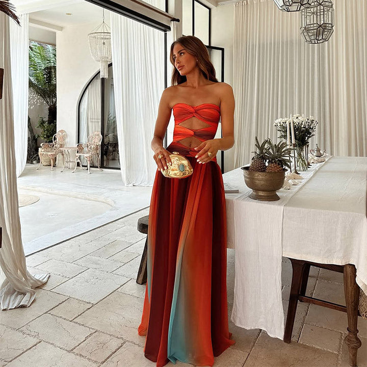 Marina | Straples Maxi Dress