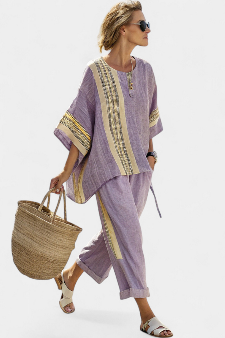 Mirthe | Striped Two-Piece Set