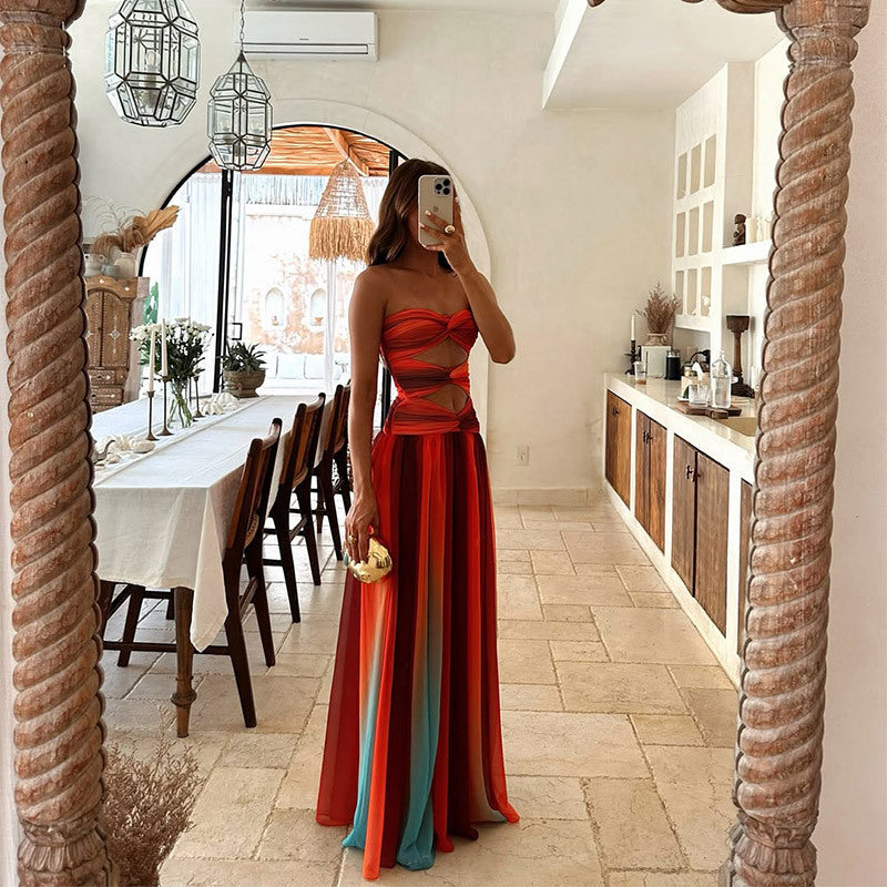 Marina | Straples Maxi Dress