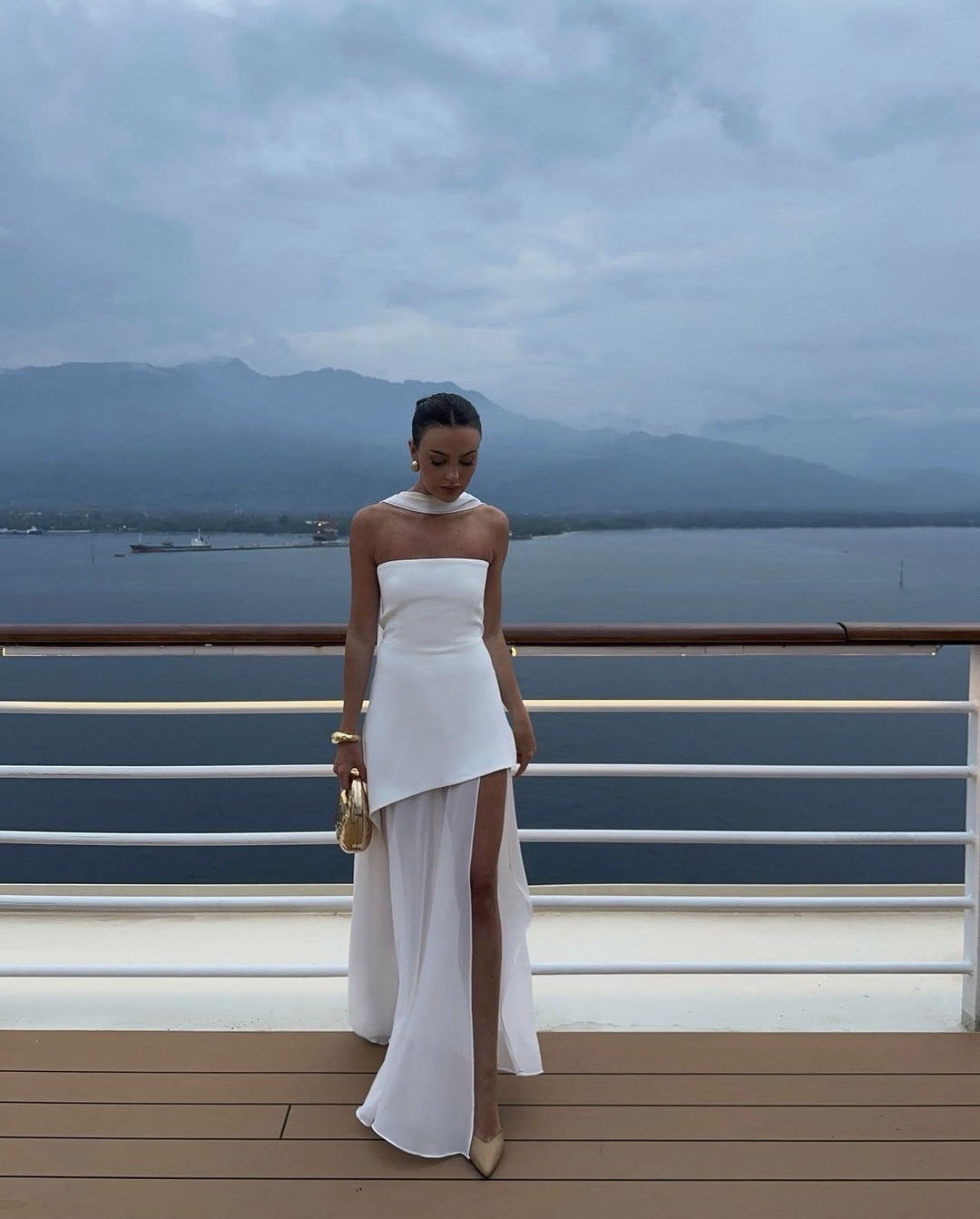 Bridget | Asymmetrical Maxi Dress