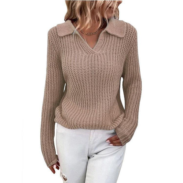 Maelle | Knit Lapel Sweater