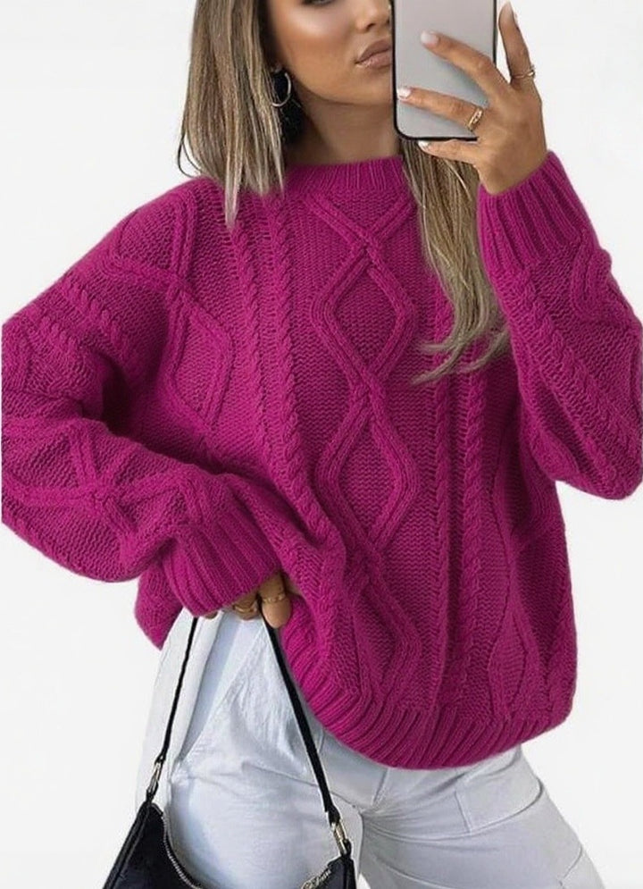 Elina | Twist Round-Neck Loose Top