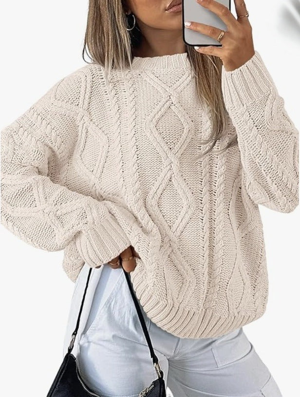 Elina | Twist Round-Neck Loose Top