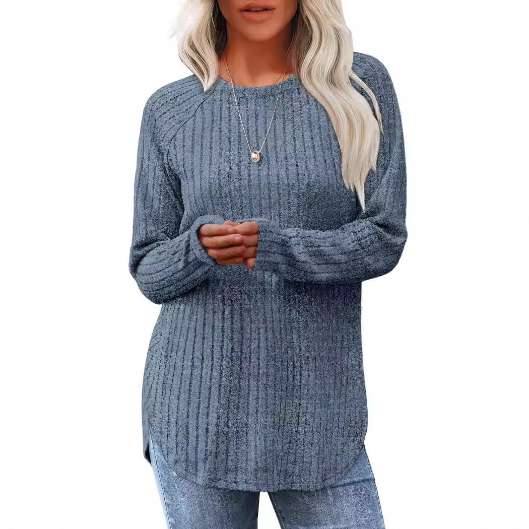 Liora | High-Low Curved Hem Top