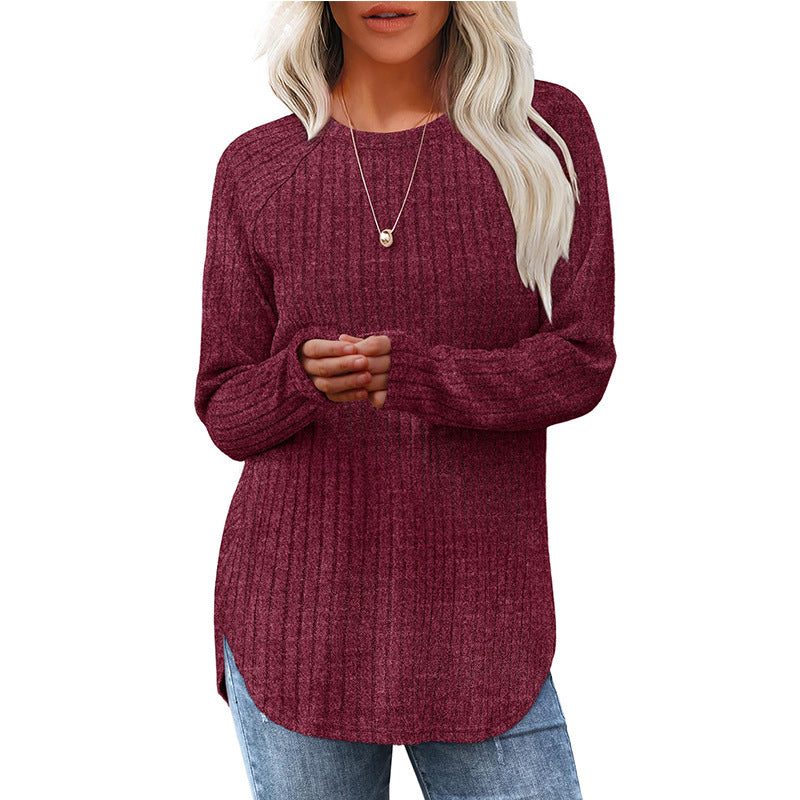 Liora | High-Low Curved Hem Top