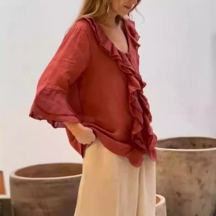 Cherry™ - Trendy Ruffle Blouse