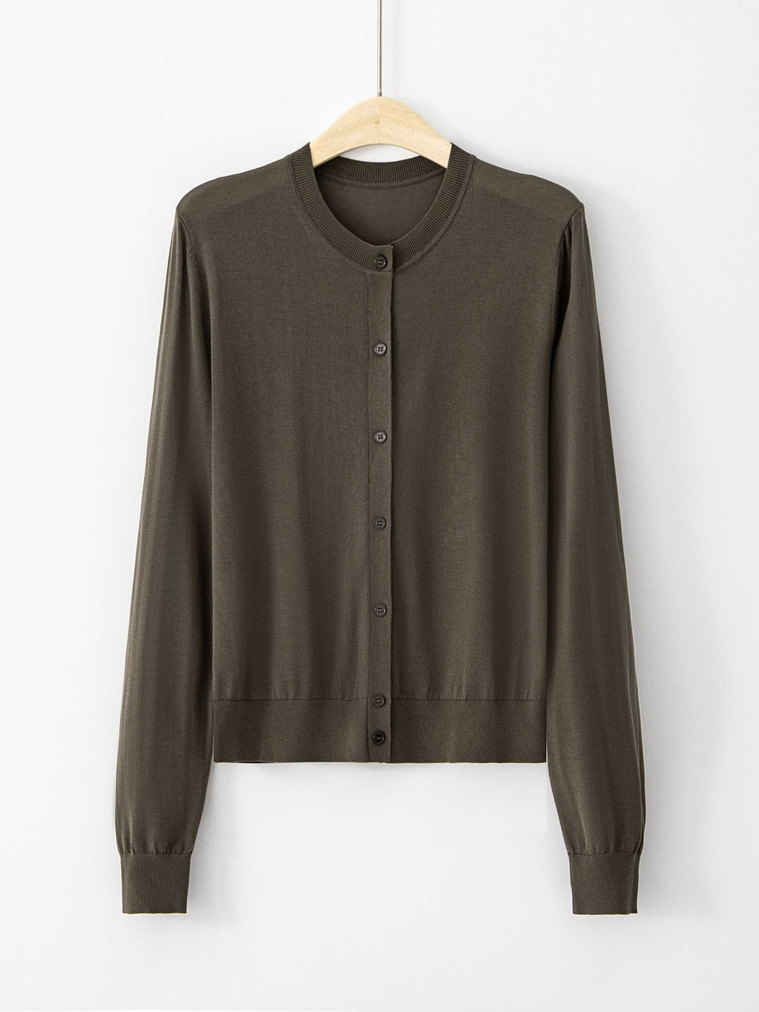 Elara | Single-Breasted Brocade Silk Cardigan