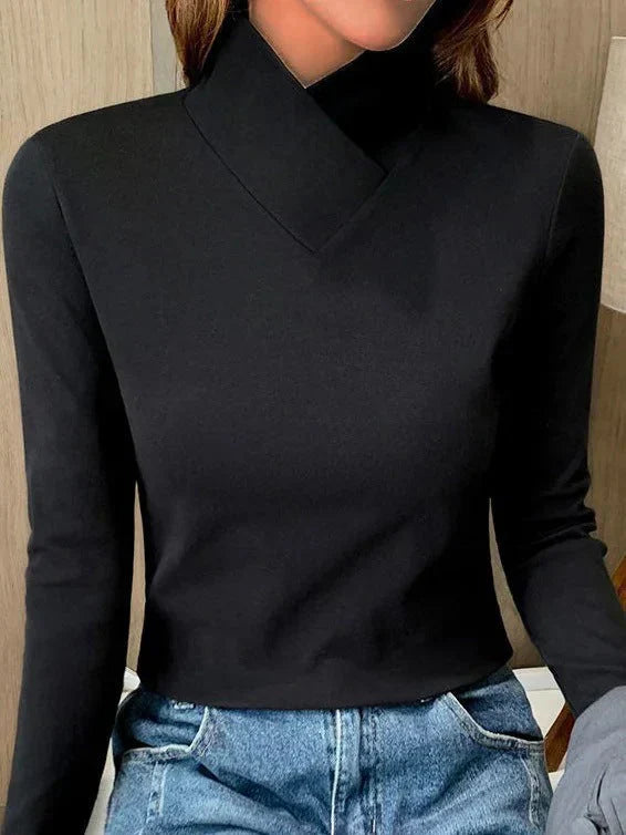 Riona™ | Elegant High-Neck Sweater