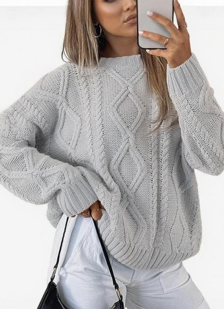 Elina | Twist Round-Neck Loose Top