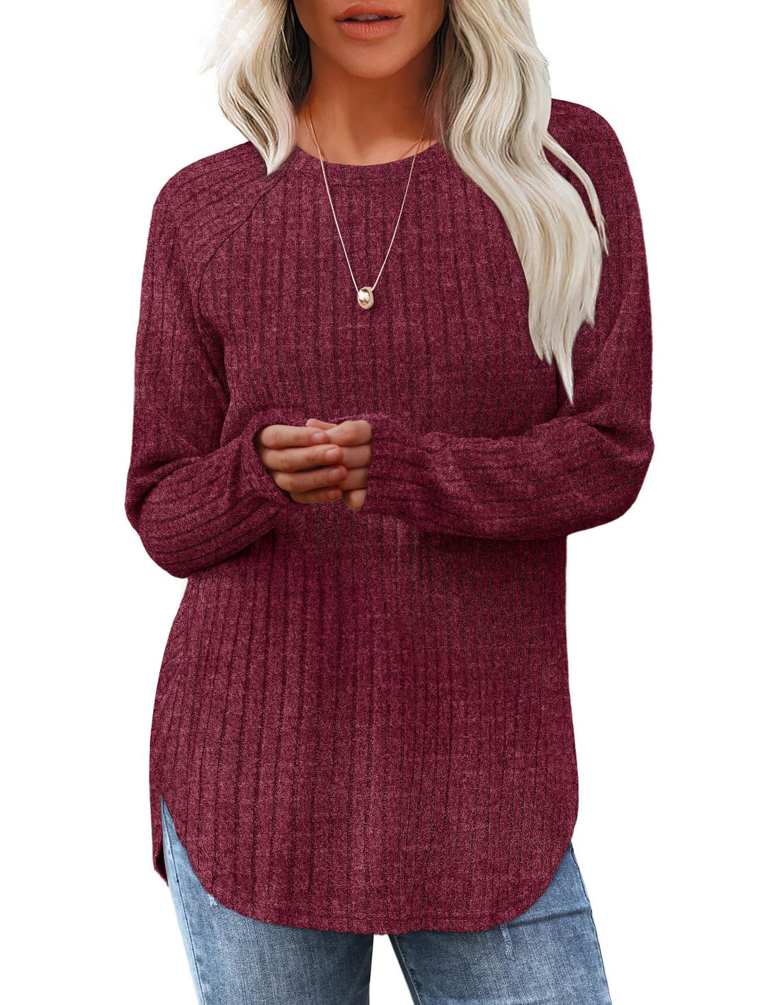 Liora | High-Low Curved Hem Top