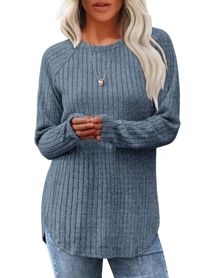 Liora | High-Low Curved Hem Top
