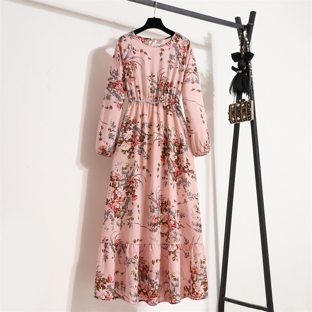 Isadora | Floral Chiffon Long Dress