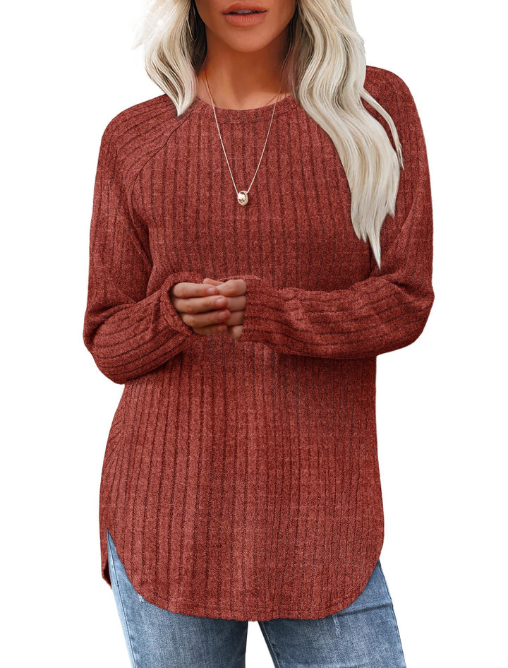 Liora | High-Low Curved Hem Top