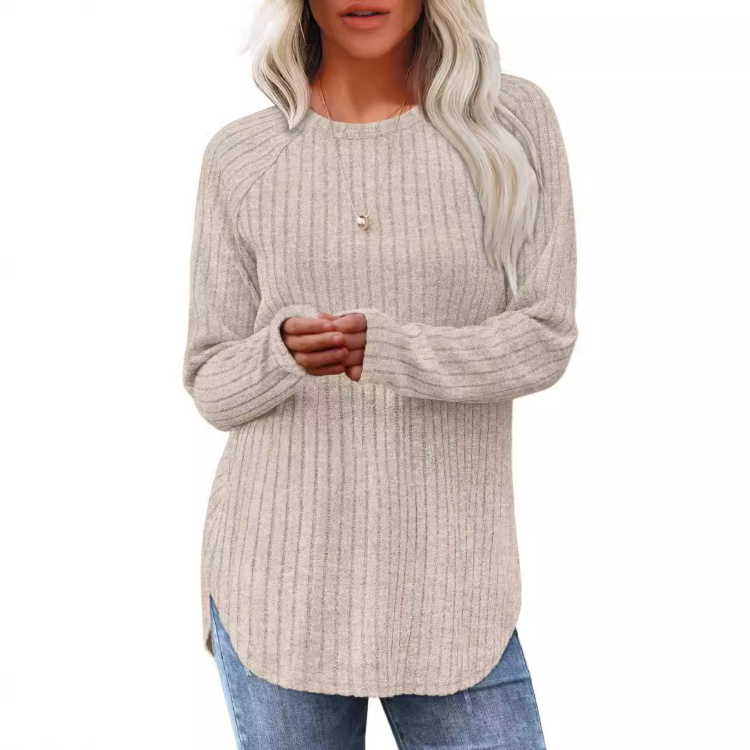 Liora | High-Low Curved Hem Top