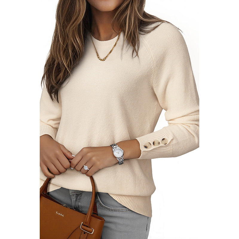 Elowen | Classic Crewneck Knit Pullover
