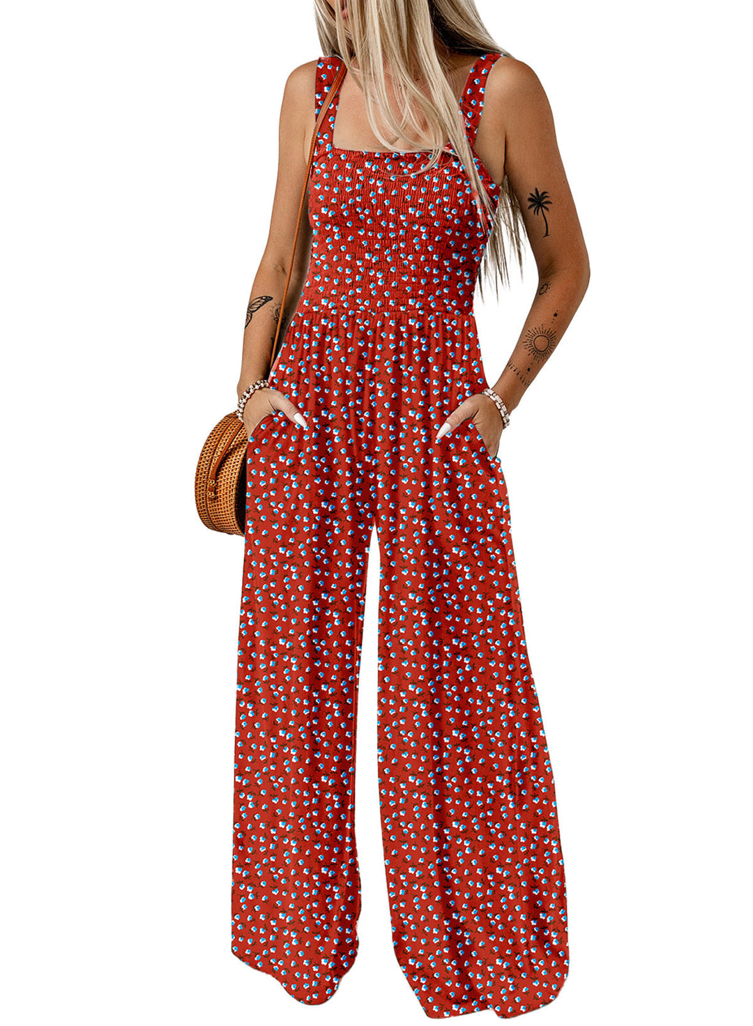 Thalia – Printed Wide-Leg Jumpsuit