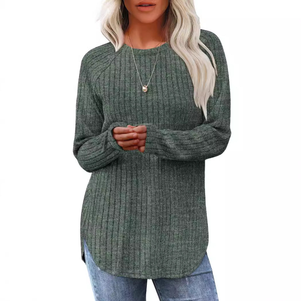 Liora | High-Low Curved Hem Top
