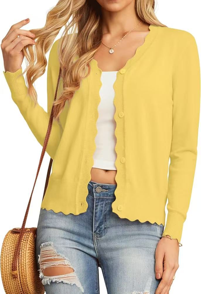 Juliette | Ruffled V-Neck Knit Cardigan
