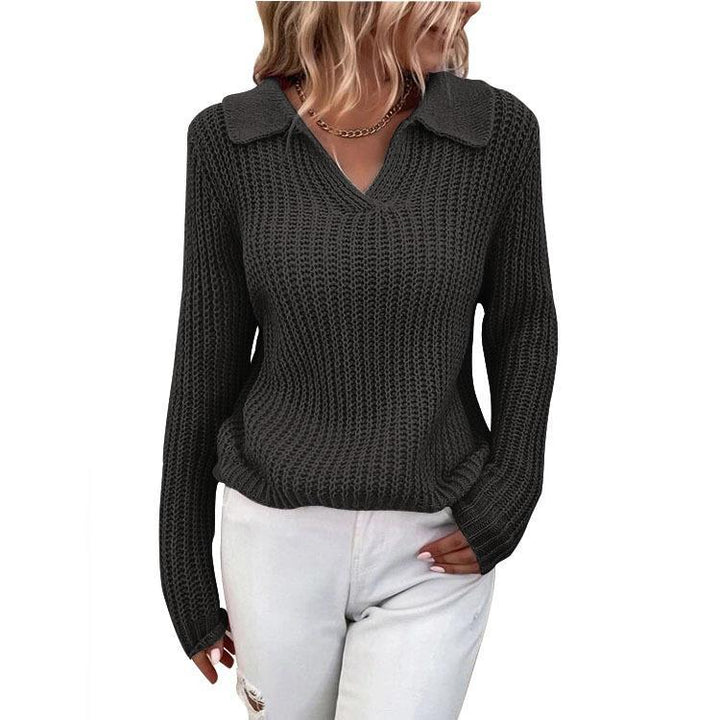 Maelle | Knit Lapel Sweater