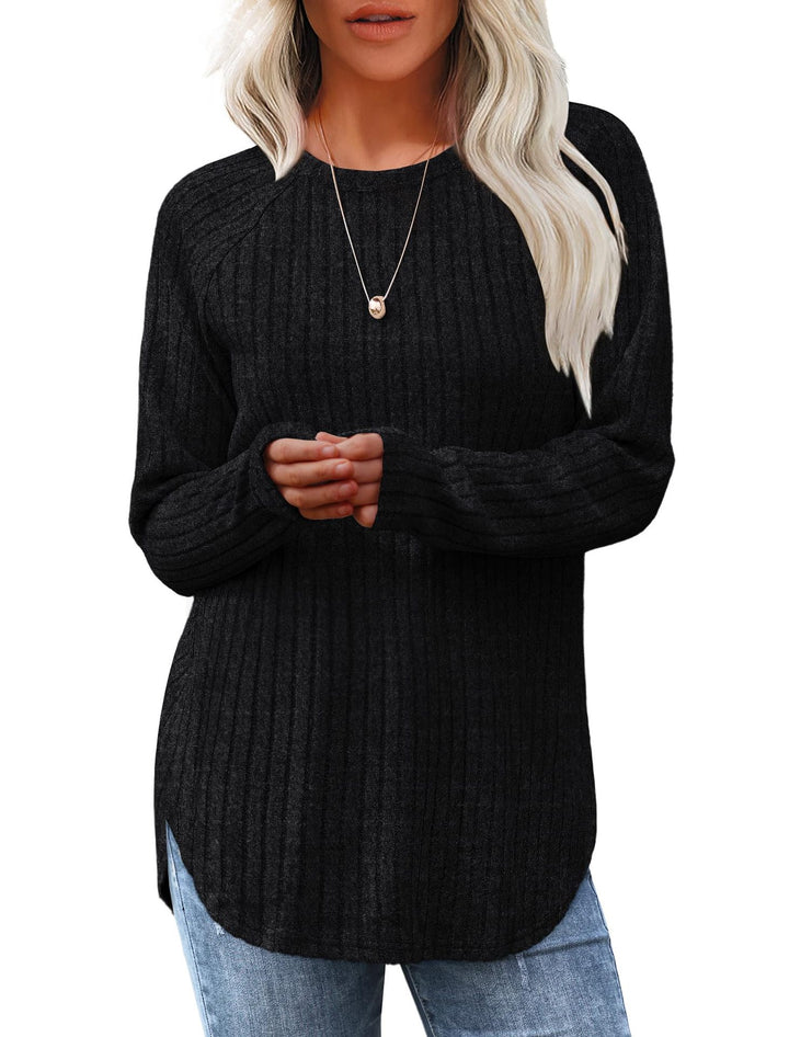 Liora | High-Low Curved Hem Top