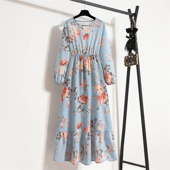 Isadora | Floral Chiffon Long Dress