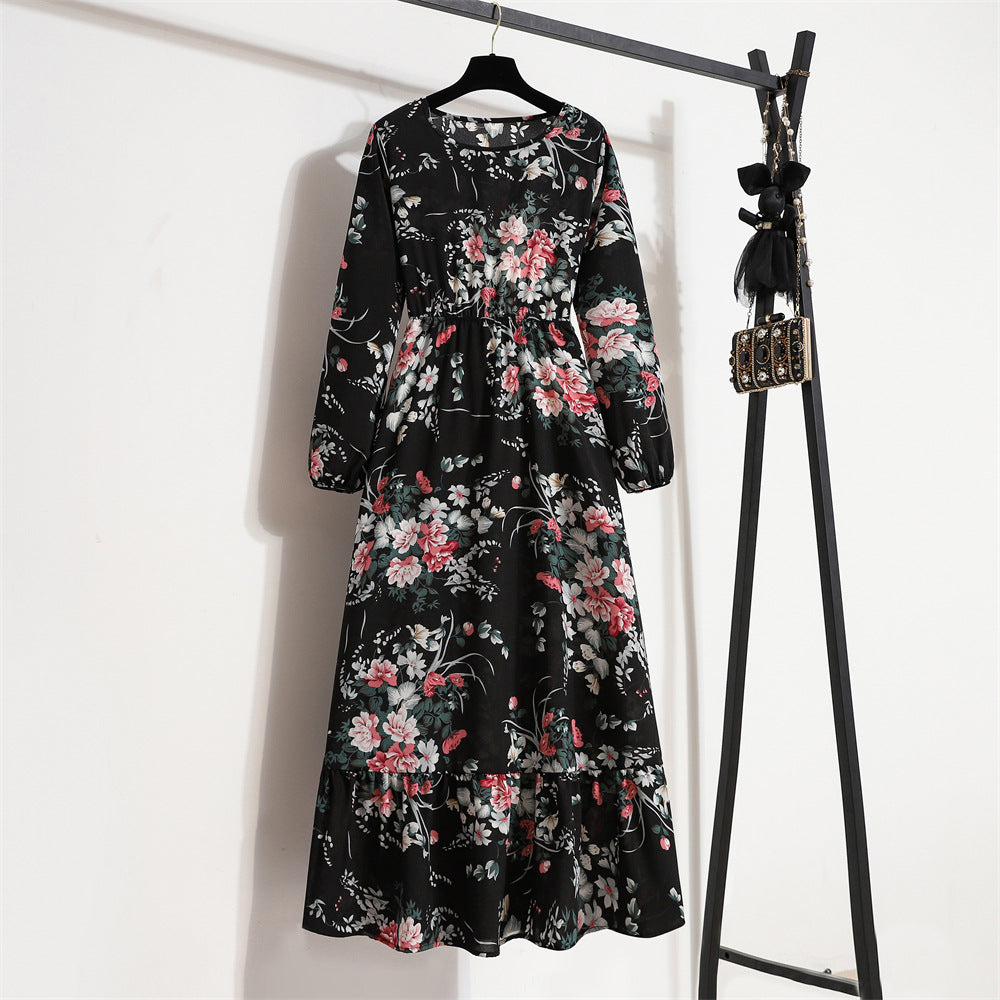Isadora | Floral Chiffon Long Dress
