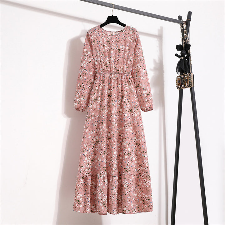 Isadora | Floral Chiffon Long Dress